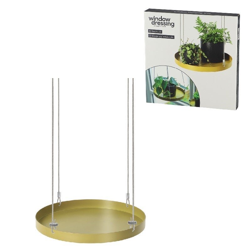 Round Golden Window Hanging Tray L - www.Shopthatapp.com