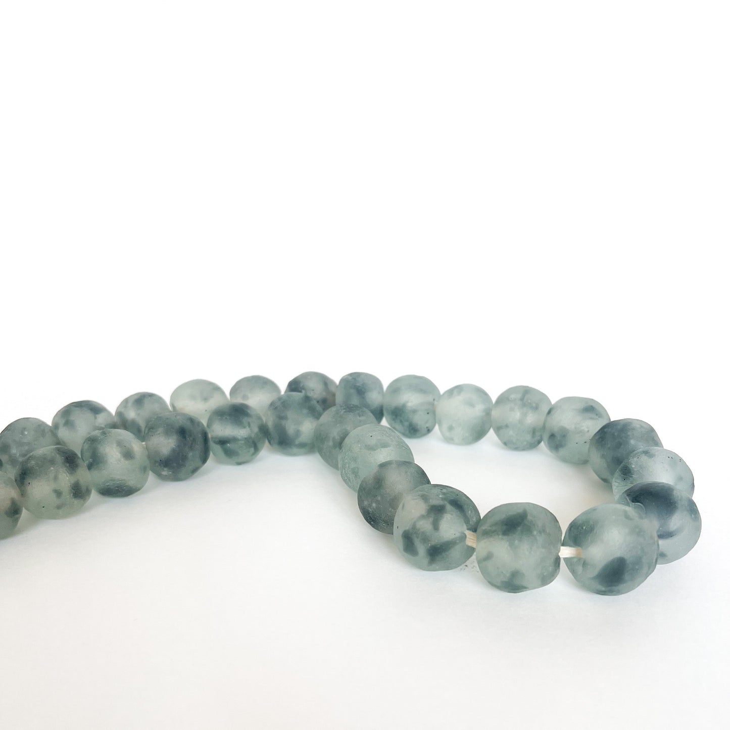 Recycled Glass Beads - Grey-Jewellery-www.Shopthatapp.com-The Happy Home Line