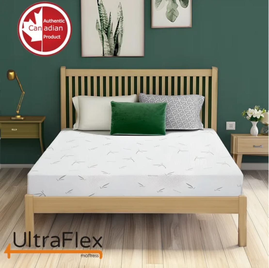 UltraFlex RestEasy- Reversible Gel-Infused Foam Mattress, Ideal for Bunk Beds, Trundle Beds, Caravans, RV, Bamboo Feel, CertiPUR-US® Certified, Medium Firmness, Conveniently Boxed (Made in Canada) - www.Shopthatapp.com