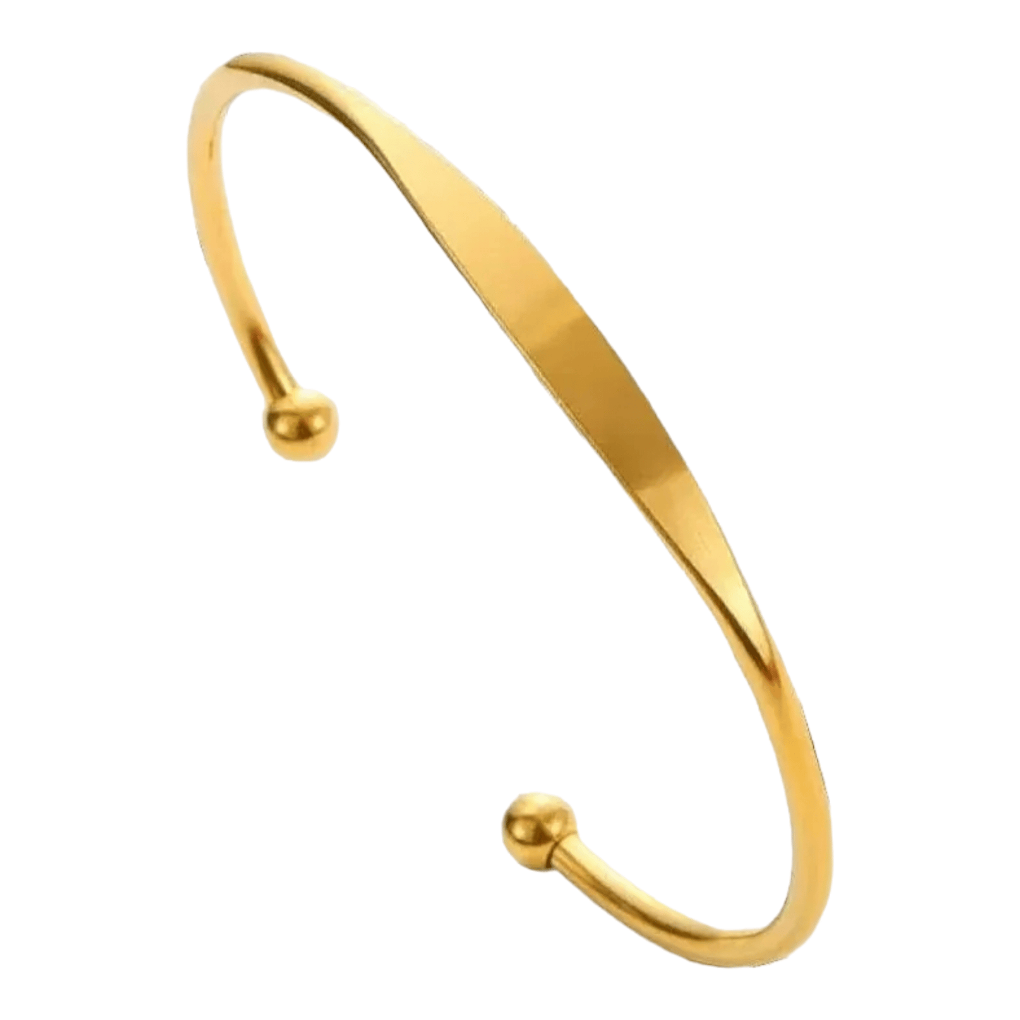 Engraved Gold Torque bangle - www.Shopthatapp.com