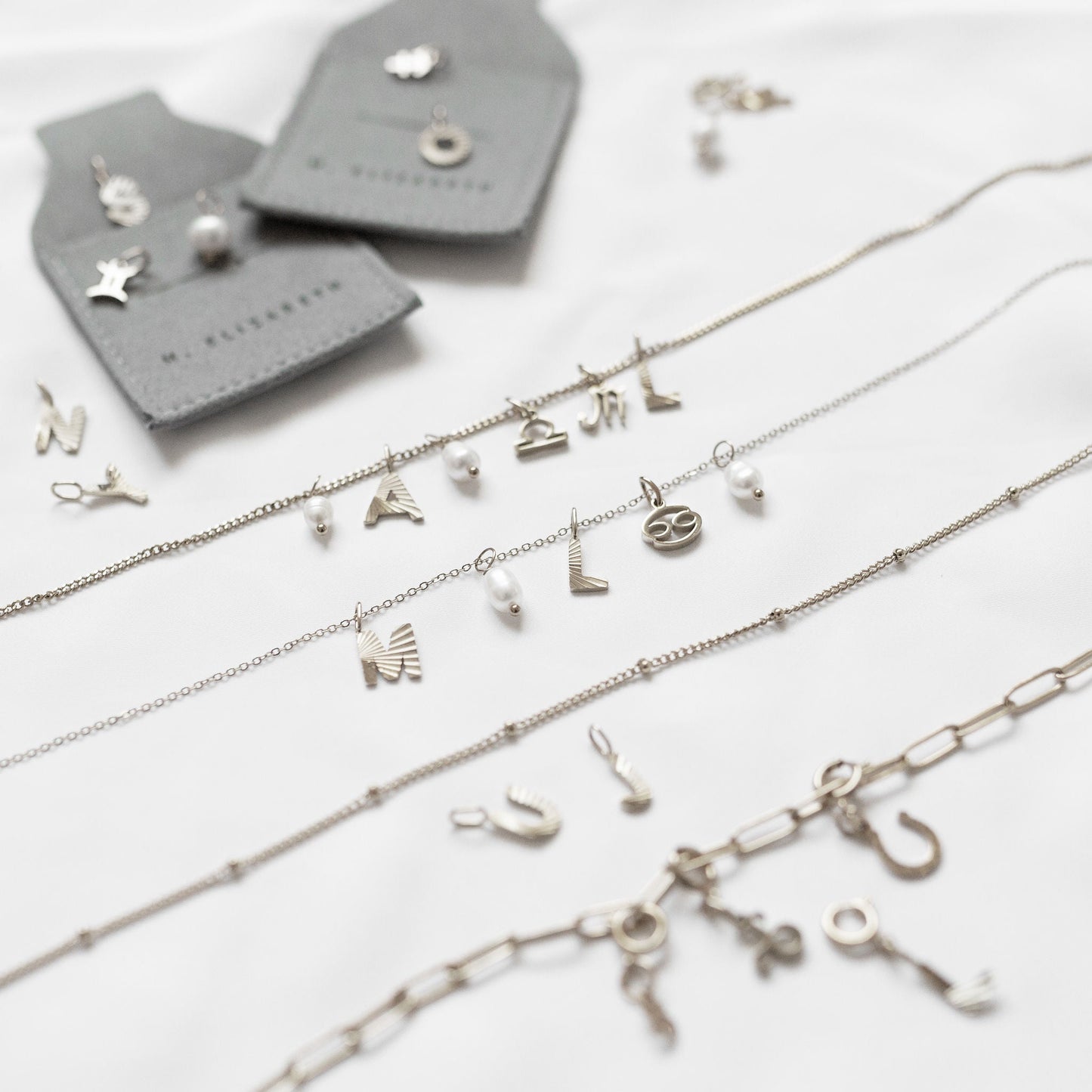 Collier chaîne trombone en argent