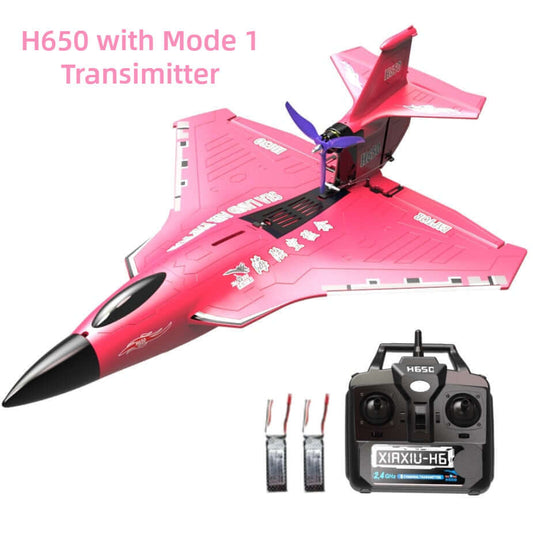 Xiaxiu H650 Raptor RC Plane Accessories: Battery, Propeller, and Mode 1 Controller - www.Shopthatapp.com