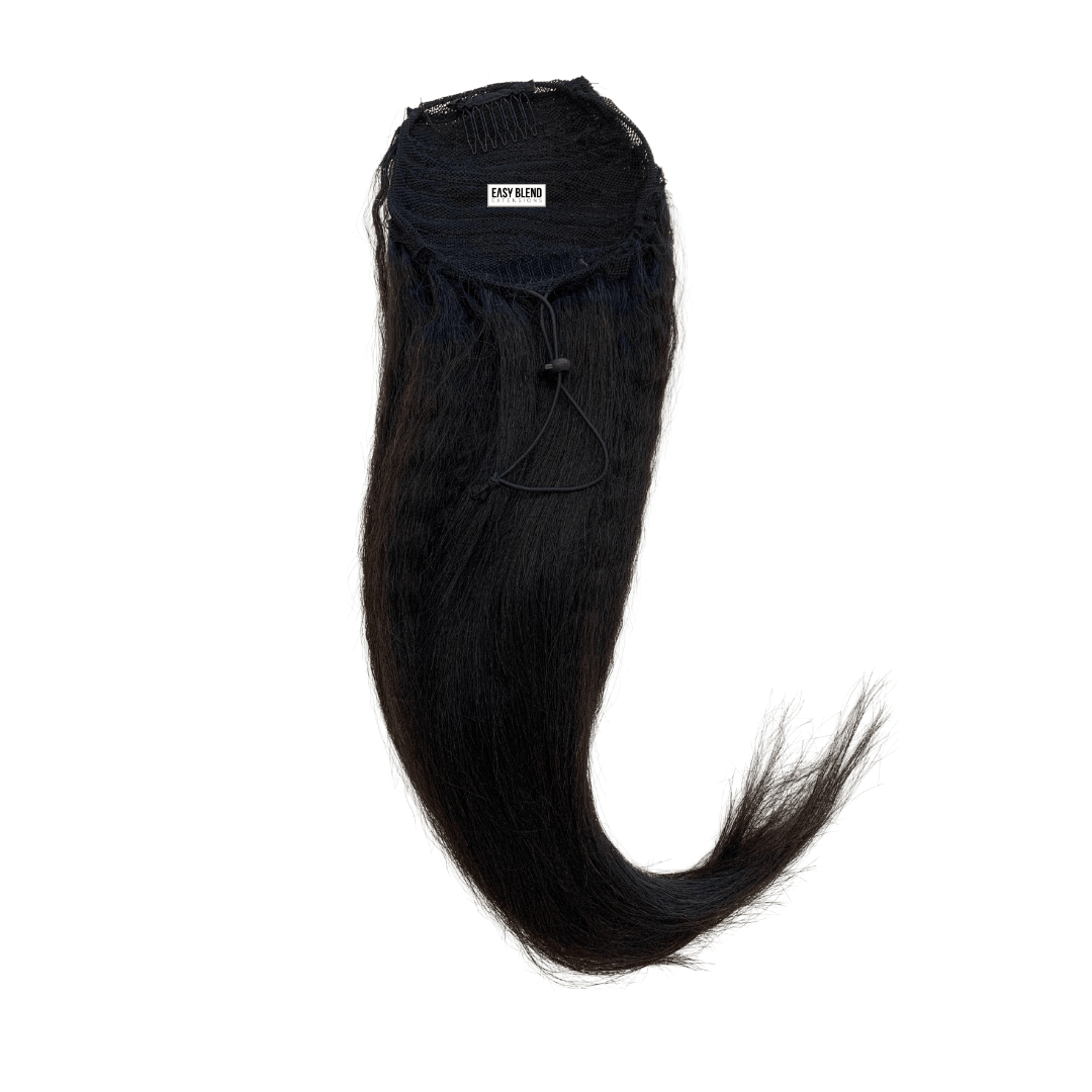 Silk Press - Drawstring Ponytail - www.Shopthatapp.com