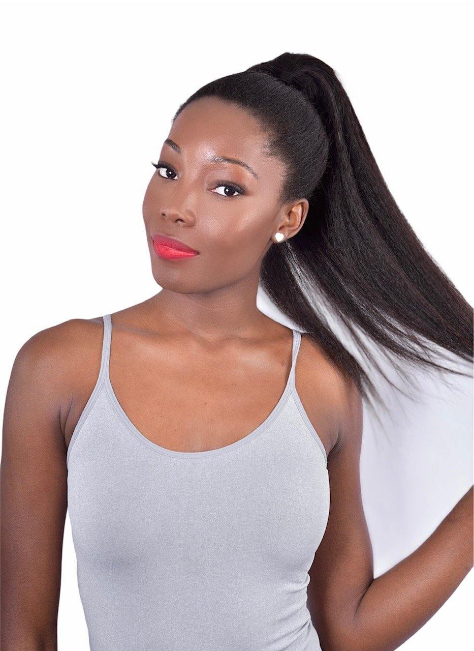 Silk Press - Drawstring Ponytail - www.Shopthatapp.com