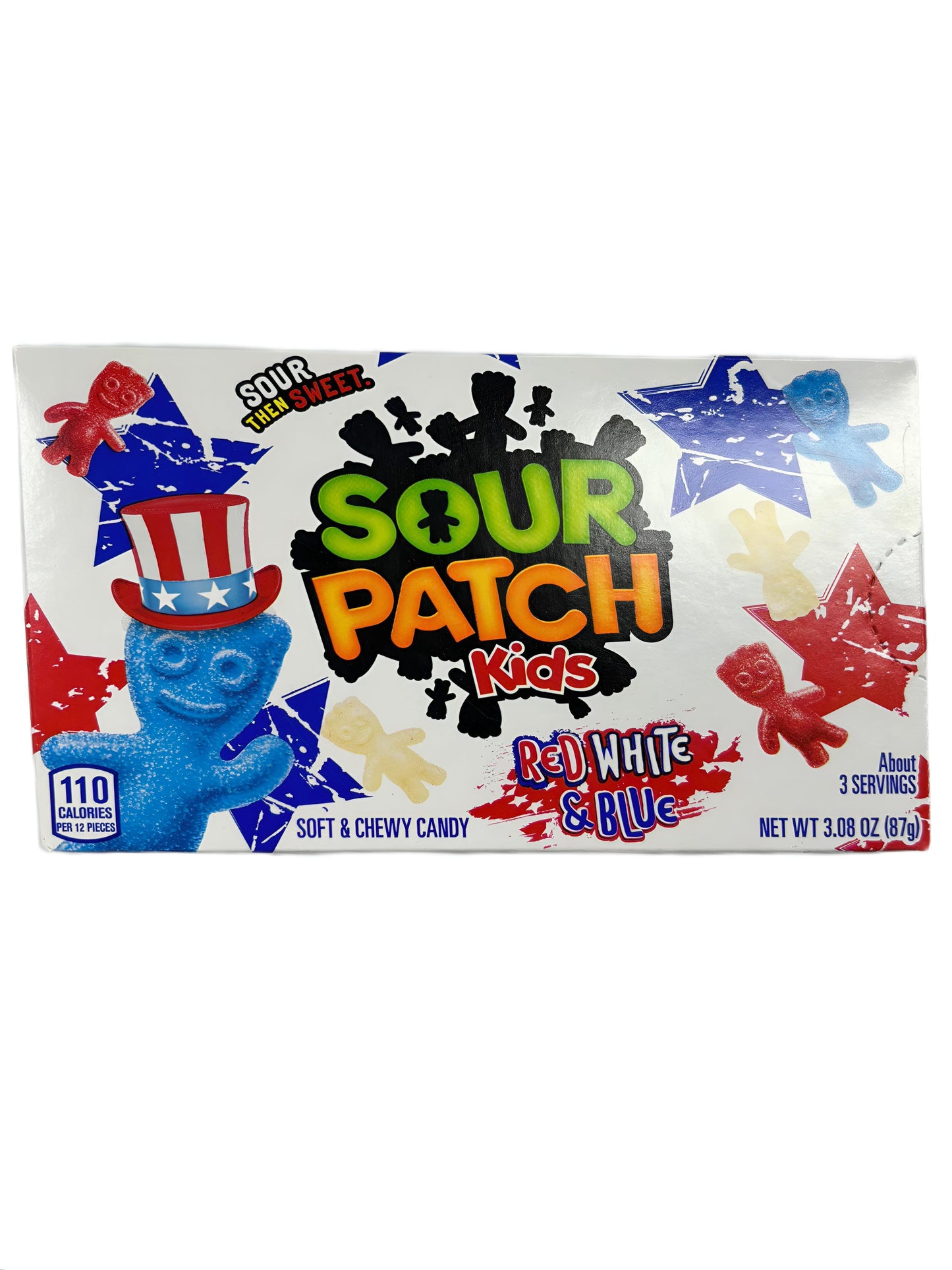 Sour Patch Kids Red White & Blue Theatre Box 3.08OZ - www.Shopthatapp.com