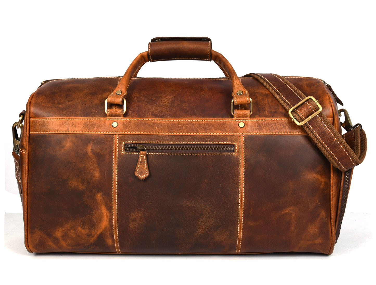 Souris Leather Travel Bag - Caramel Brown - www.Shopthatapp.com