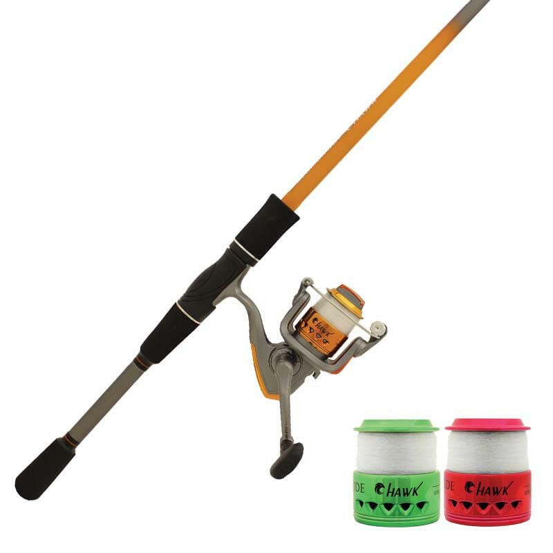 Streamside Hawk Red Rod/Reel Combo, Medium 6'6" - www.Shopthatapp.com