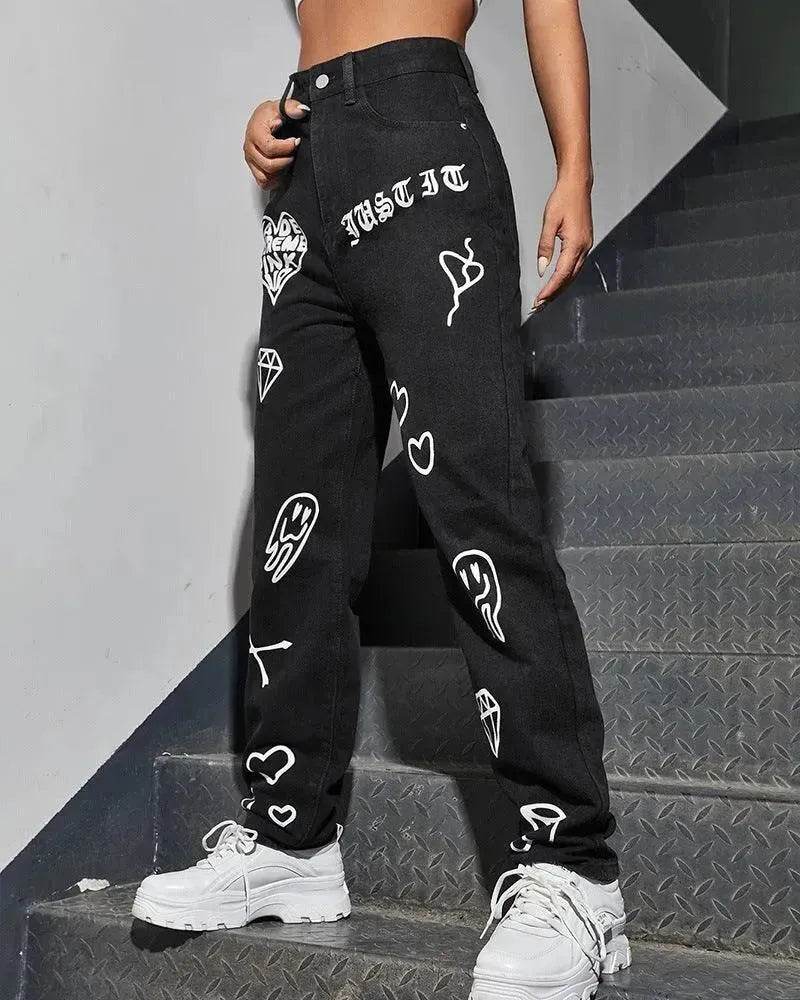 Street Jeans Women Everything Match Black Trousers - www.Shopthatapp.com