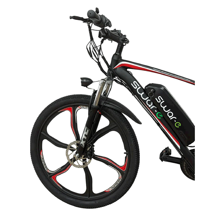 Swar-E Bike 2024 - Red & Black (SB26-350) - www.Shopthatapp.com