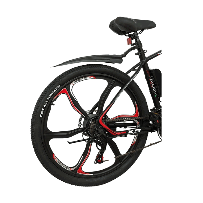Swar-E Bike 2024 - Red & Black (SB26-350) - www.Shopthatapp.com