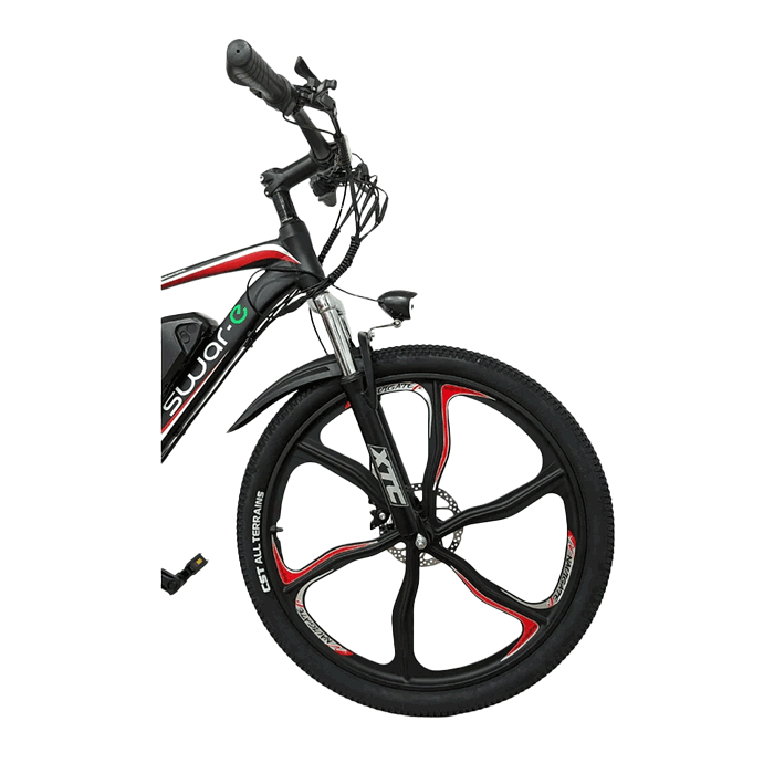 Swar-E Bike 2024 - Red & Black (SB26-350) - www.Shopthatapp.com