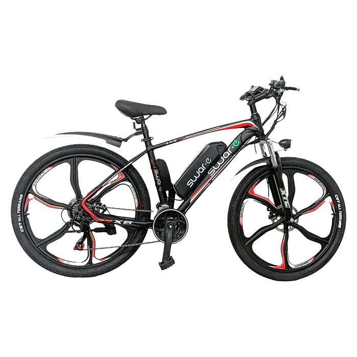 Swar-E Bike 2024 - Red & Black (SB26-350) - www.Shopthatapp.com