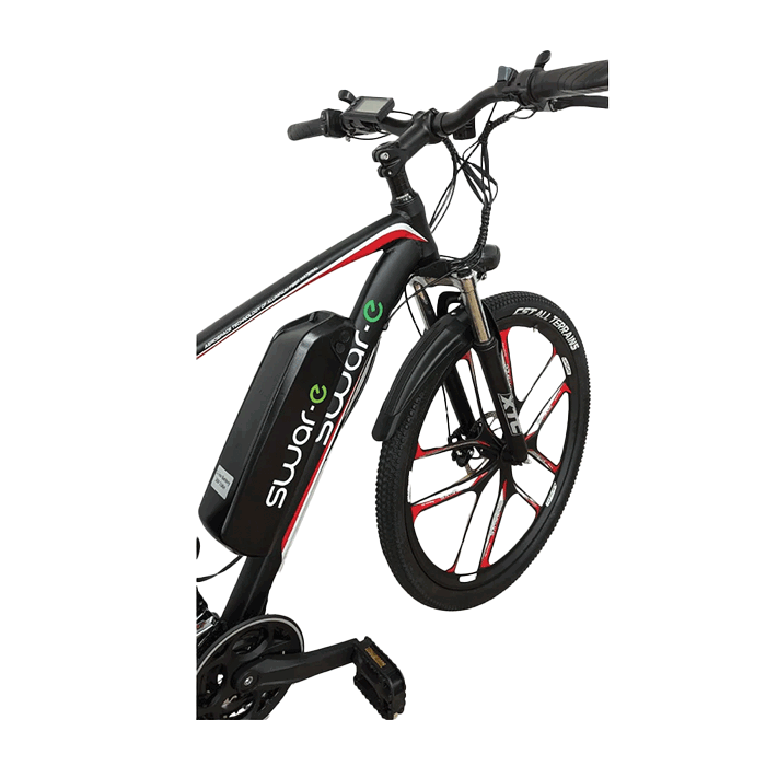 Swar-E Bike 2024 - Red & Black (SB27-350) - www.Shopthatapp.com