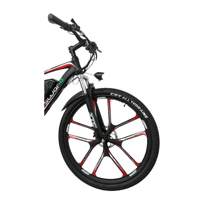 Swar-E Bike 2024 - Red & Black (SB27-350) - www.Shopthatapp.com