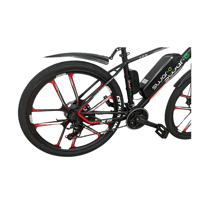 Swar-E Bike 2024 - Red & Black (SB27-350) - www.Shopthatapp.com