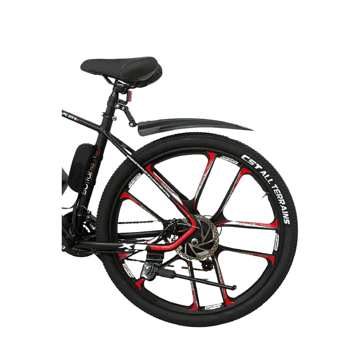 Swar-E Bike 2024 - Red & Black (SB27-350) - www.Shopthatapp.com