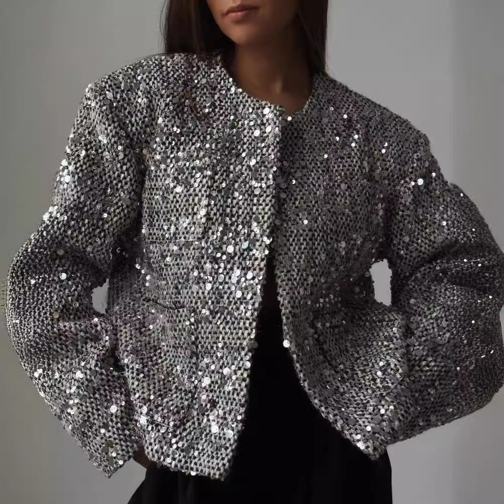 Tabitha Short Sequined Jacket - www.Shopthatapp.com