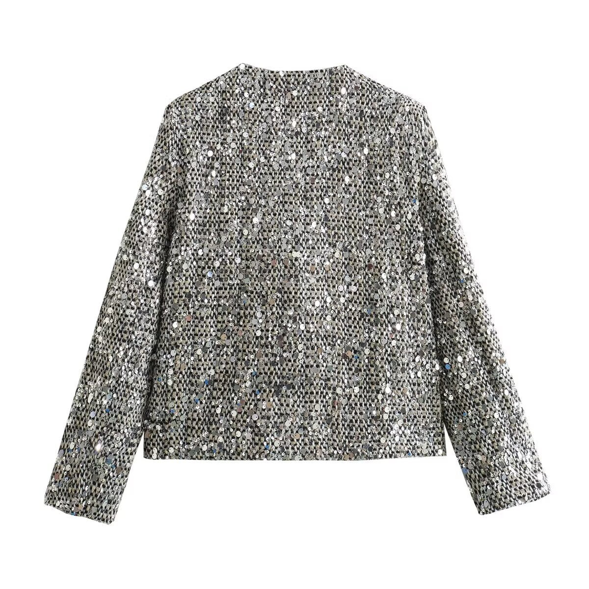 Tabitha Short Sequined Jacket - www.Shopthatapp.com