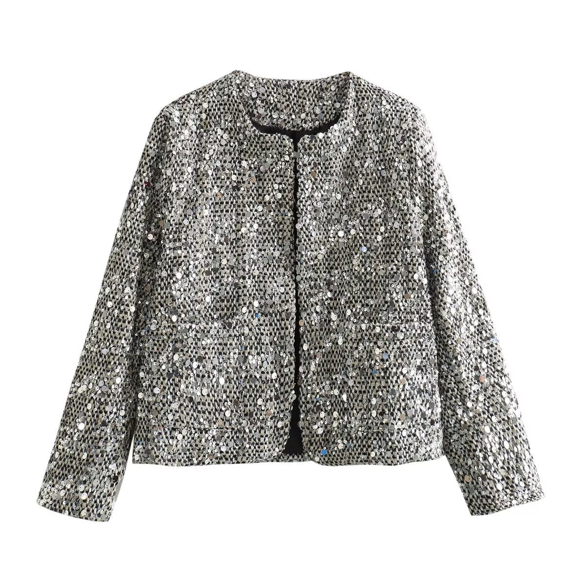 Tabitha Short Sequined Jacket - www.Shopthatapp.com