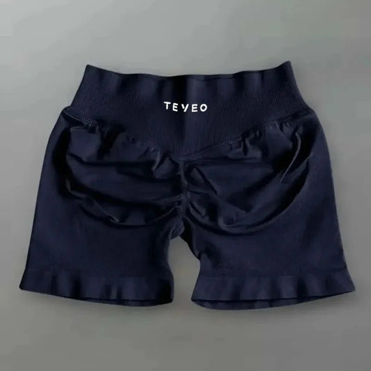 TEYEO Fashion Summer Women's Yoga Shorts Sports Running Breathable Comfortable High Waist Seamless Quick Drying Yoga Shorts - www.Shopthatapp.com