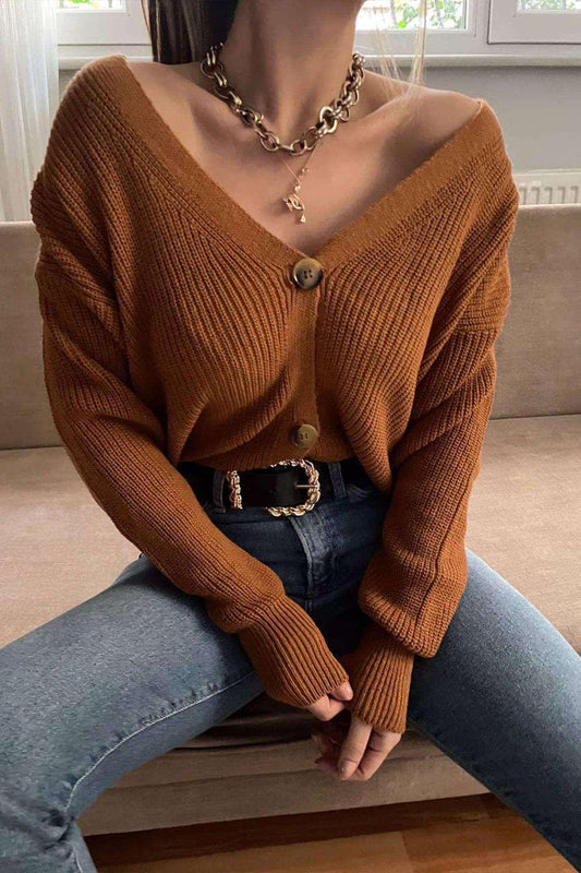 Thessaloniki Buttoned Cardigan - www.Shopthatapp.com