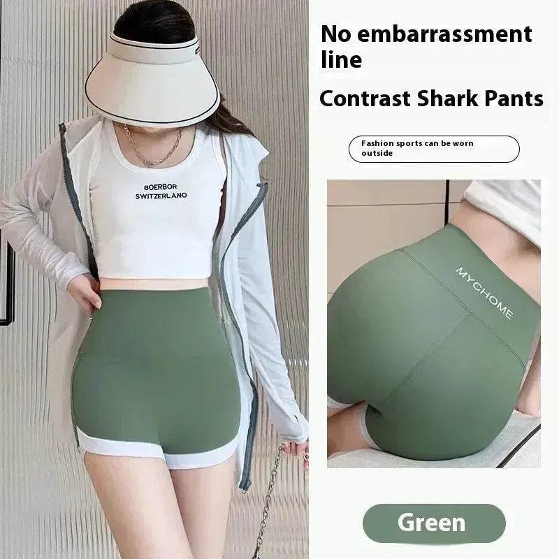 Three-point Shark Pants Women's Hip Lifting Sports Shorts - www.Shopthatapp.com