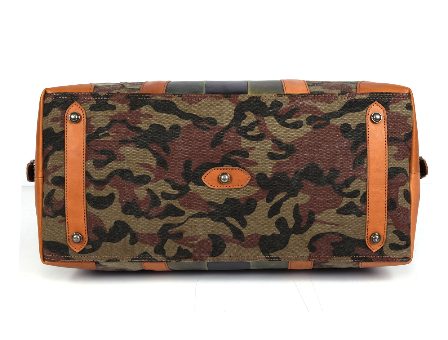 Tolredo Leather Canvas Duffel Bag - Camo Green - www.Shopthatapp.com