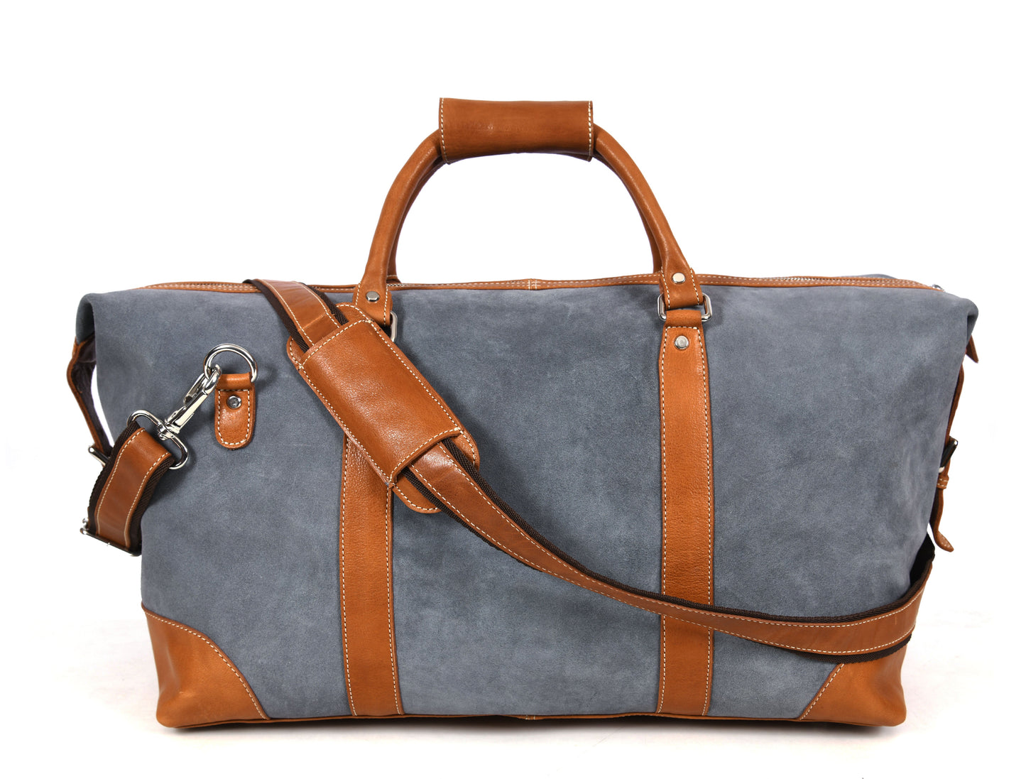 Tolredo Leather Canvas Duffel Bag - Camo Green - www.Shopthatapp.com