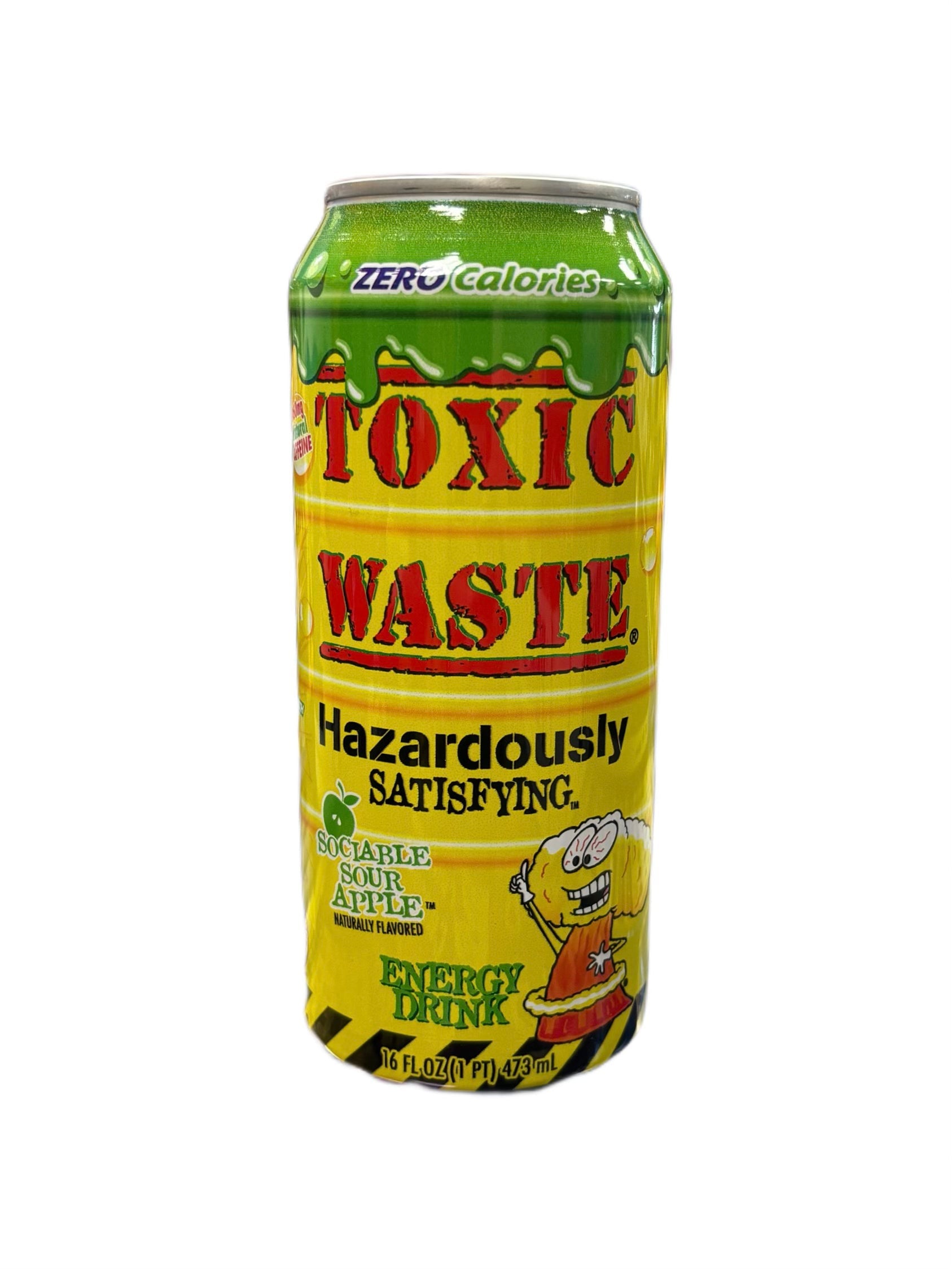 Toxic Waste Sociable Sour Apple Energy Drink 473ML - www.Shopthatapp.com