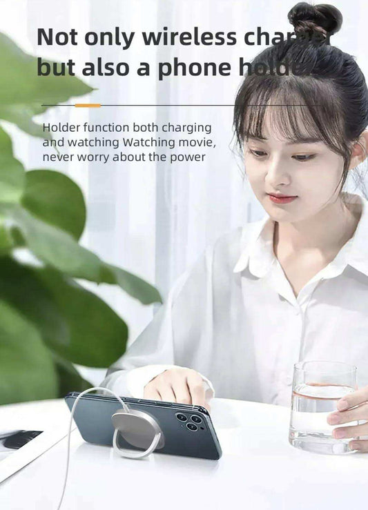 TUTT 15W Magnetic Wireless Charging Pad 2 In 1 With 30W TYPE-C+USB Fast Charger Plug | Compatible with iPhone 14/14Pro/13/13 Pro/12/12 Mini/12 Pro Max/SE 2/11 Series, AirPods Pro | Chargeur magnétique sans fil - www.Shopthatapp.com