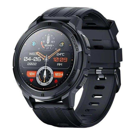 TUTT Smartwatch for Men | 1 ATM 10 Meter Depth AMOLED screen | 410mah Long Battery Life Fitness Health Tracking Smart Watch Military Rugged C25 - www.Shopthatapp.com