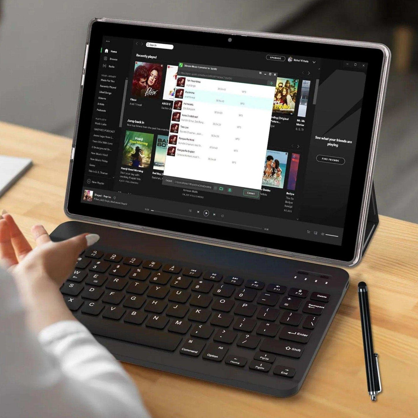 TUTT 10” Tablet Android 13 Keyboard, Mouse, Case, Stylus, 128GB ROM+12GB RAM | Dual Camera CP20 128GB SanDisk