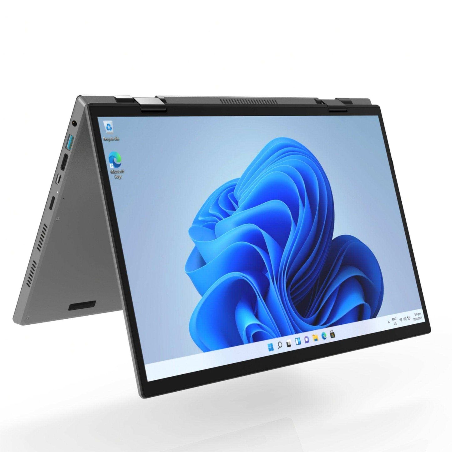 TUTT E140Y 2.2K 14'' IPS 2-in-1 Laptop Touch Screen 360° Flip Notebook Silver (1 TB SSD/ 32 GB RAM) | Intel® Processor N95 2.4G/5G WIFI BacklitKeyboard | Windows 11 Pro with Mouse