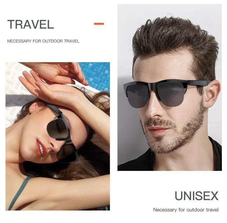 TUTT F6 Bluetooth Smart Sunglasses | Microphone | TR90 Frame | HD UV Protection Wireless Call & Music | Anti Blue Ray | Touch Control | Blue Ray Test Kit | Gift for Men Women - www.Shopthatapp.com