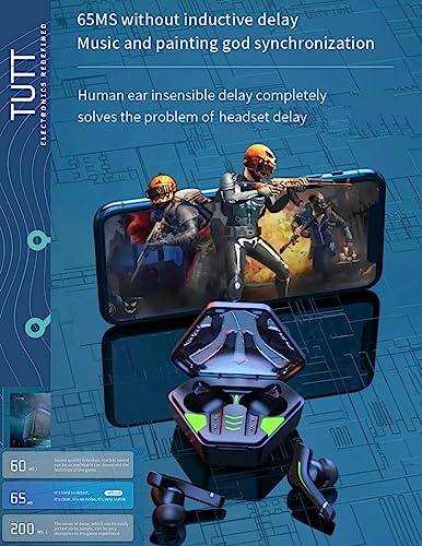 TUTT MD168 TWS Gaming Headset 5.1 65ms Low Latency Wireless Earphone Bass Sports Headphones Gamer Earbuds - www.Shopthatapp.com