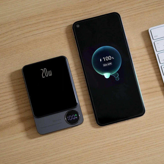 TUTT S11 10,000mAh MagSafe Wireless Power Bank – USB-C PD 20W, LED Display, iPhone Compatibl - www.Shopthatapp.com