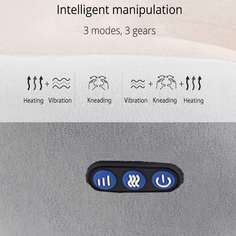 Oreiller de massage électrique portable en forme de U pour le cou