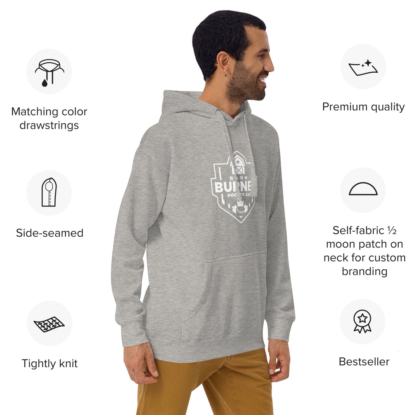 Unisex Barn Burner Hockey Hoodie - www.Shopthatapp.com