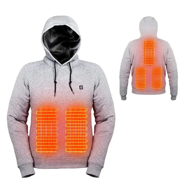 Sweats à capuche chauffants USB unisexes