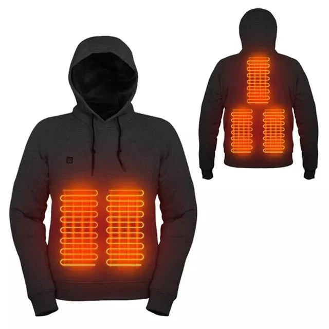 Sweats à capuche chauffants USB unisexes