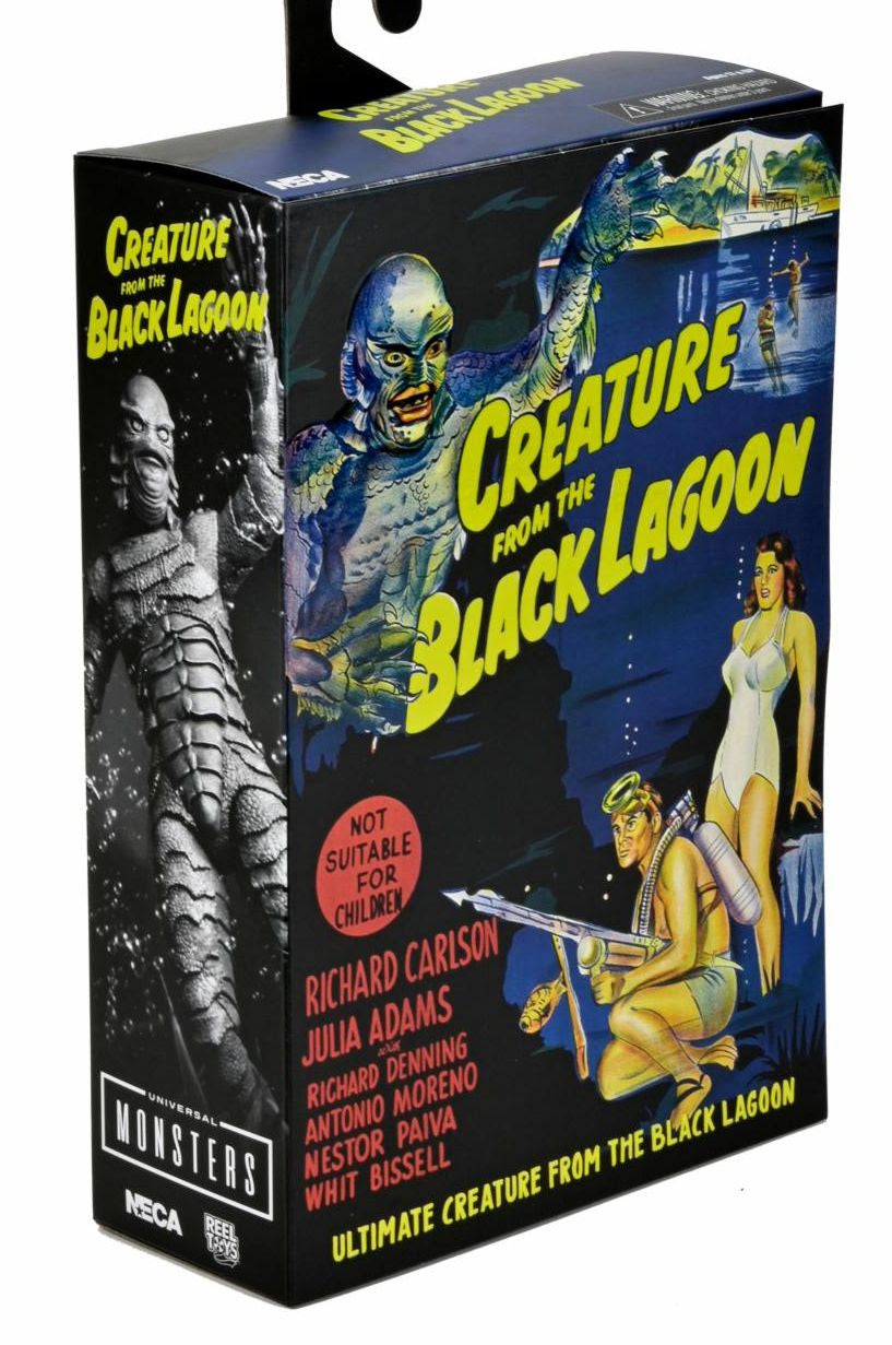 Universal Monsters - Ultimate Creature from the Black Lagoon Figure - B&W - www.Shopthatapp.com