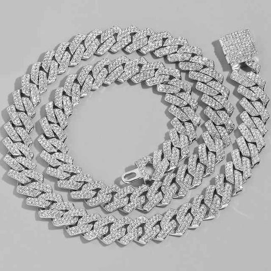 Lost and Found 20mm Silver Cuban Link Chain Jewelry - www.Shopthatapp.com