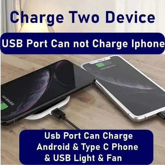Vertical square mobile phone wireless charger - www.Shopthatapp.com