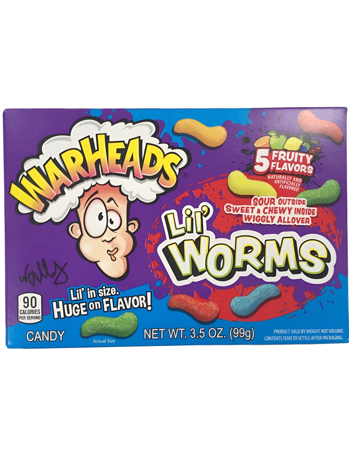 Warheads Lil Worms Theatre Box - 3.5oz - www.Shopthatapp.com