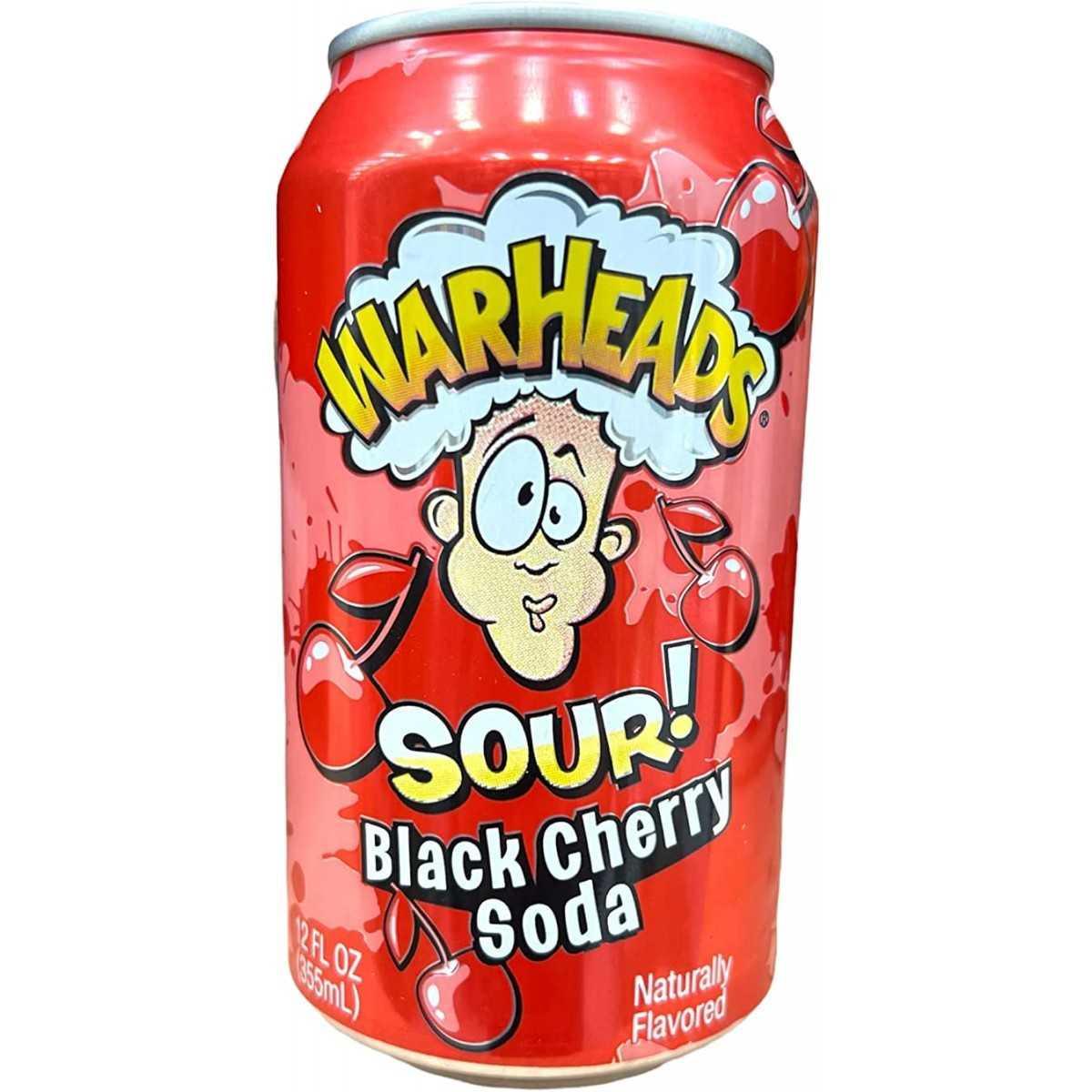 Warheads Sour Black Cherry Soda - 355mL - www.Shopthatapp.com