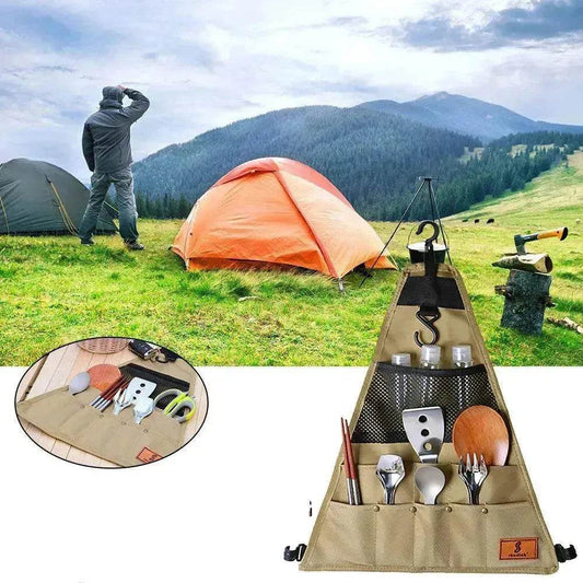 Waterproof Tableware Storage Bag Oxford Fabric Outdoor Camping BBQ Tableware Storage Bag - www.Shopthatapp.com