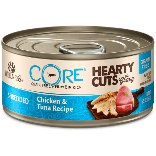 Wellness CORE® Hearty Cuts Chicken & Tuna - Cat Wet Food (5.5 oz) - www.Shopthatapp.com
