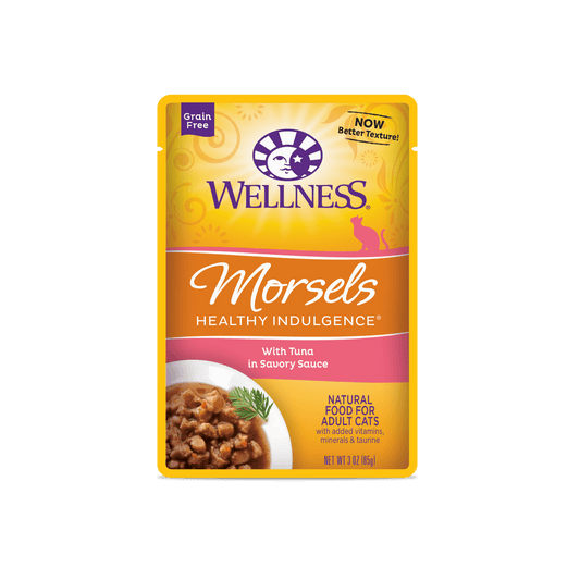 Wellness Healthy Indulgence® Morsels Tuna - Cat Wet Food (3 oz) - EXPIRES Aug 19 2024 - www.Shopthatapp.com
