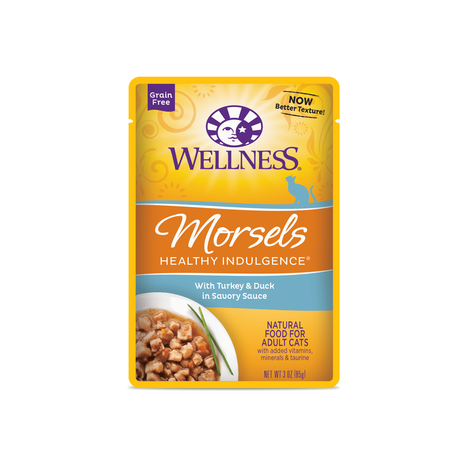 Wellness Healthy Indulgence® Morsels Turkey & Duck Cat Wet Food (3 oz) - EXPIRES July 2024 - www.Shopthatapp.com