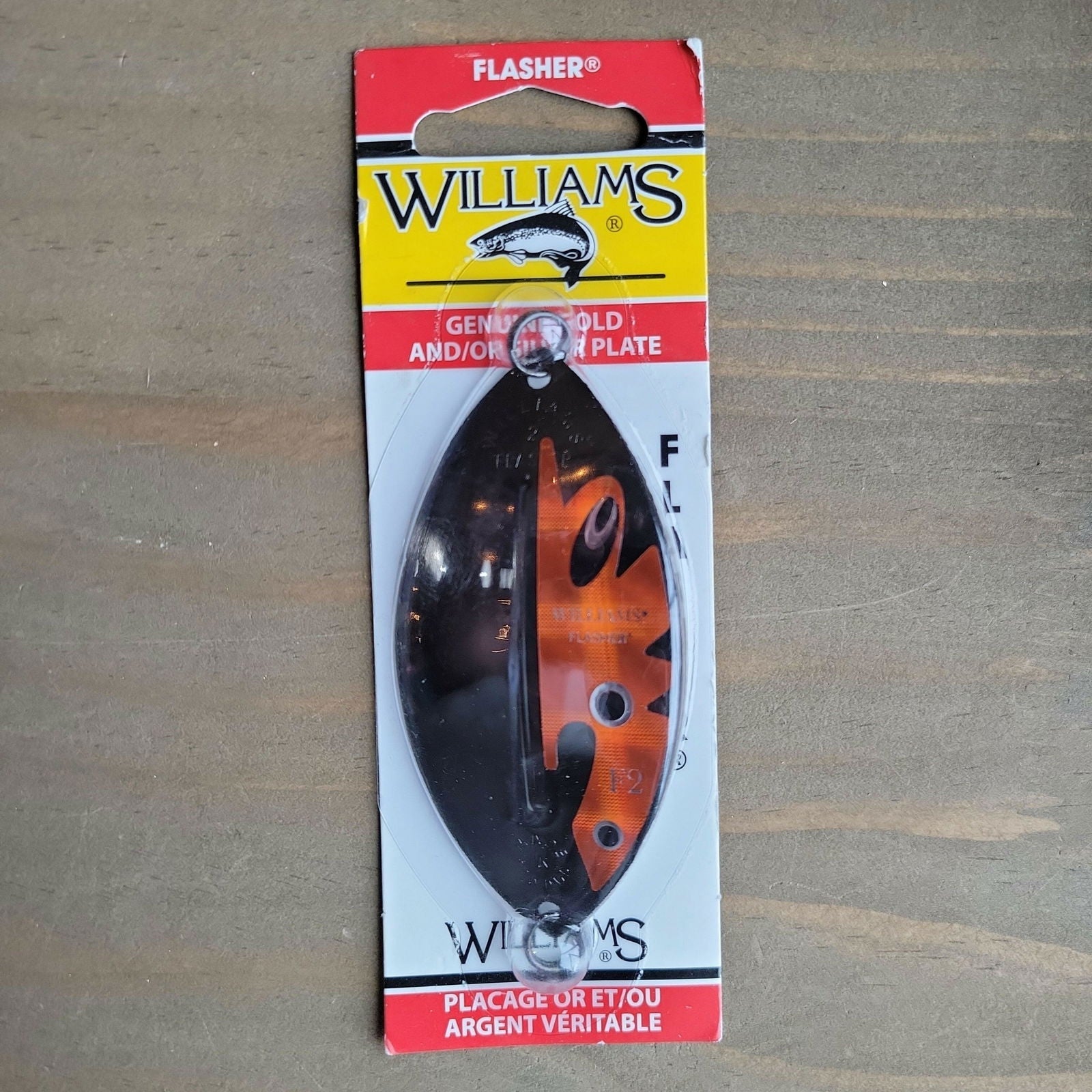 Williams 1/2oz Flasher Black/Orange 3-3/8